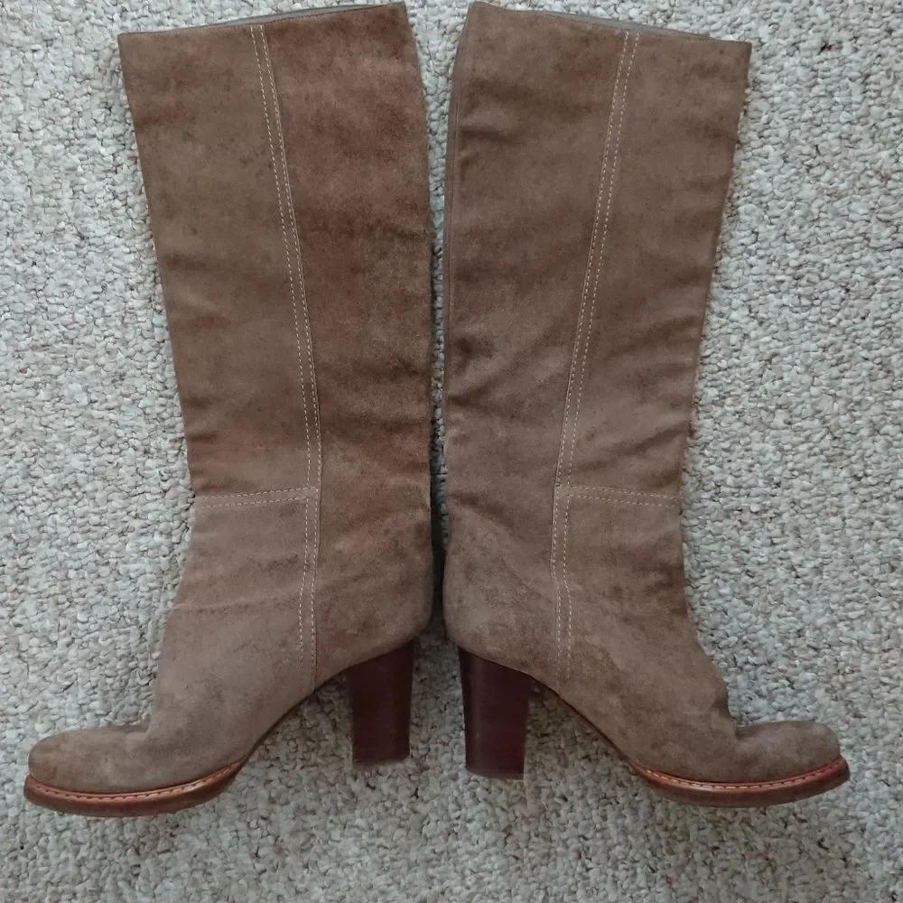 Jil Sander light brown Suede Knee high boots size 6.5